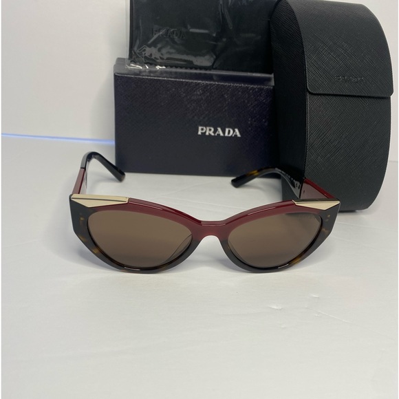 New - PRADA SPR 03W Cateye Sunglasses - Picture 1 of 11